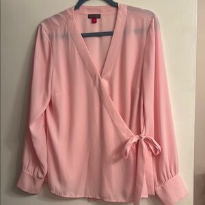 Vince Camuto Soft Pink Wrap Blouse